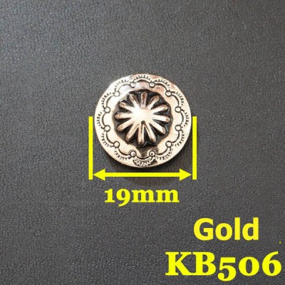 KB506 Vintage Chrysanthemum Conchos 19mm 1pc/bag