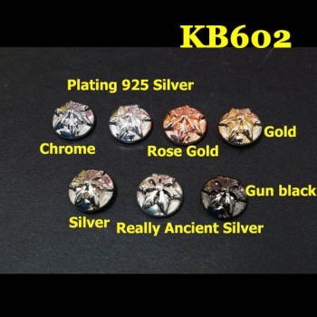 KB602 Sterling Silver Saddle Conchos 16mm 1pc/bag