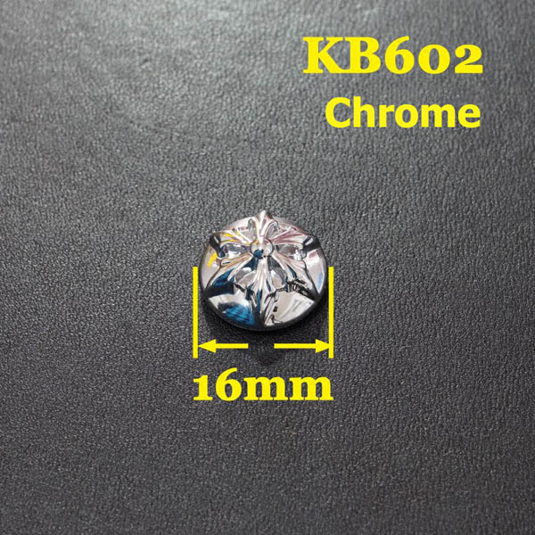 KB602 Sterling Silver Saddle Conchos 16mm 1pc/bag