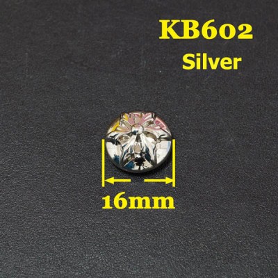 KB602 Sterling Silver Saddle Conchos 16mm 1pc/bag