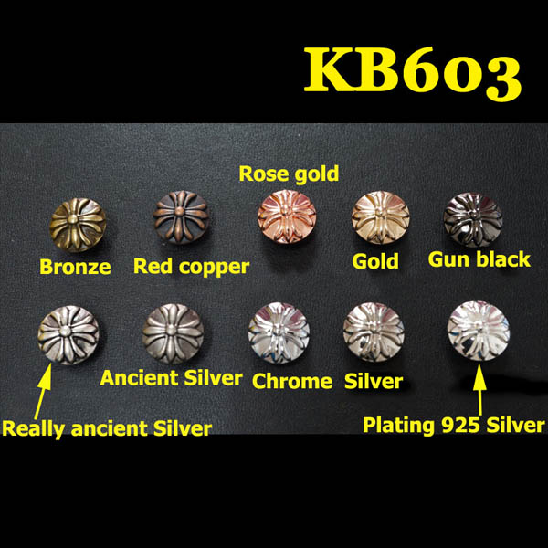 KB603 Cross Flower Conchos 13mm 1pc/bag