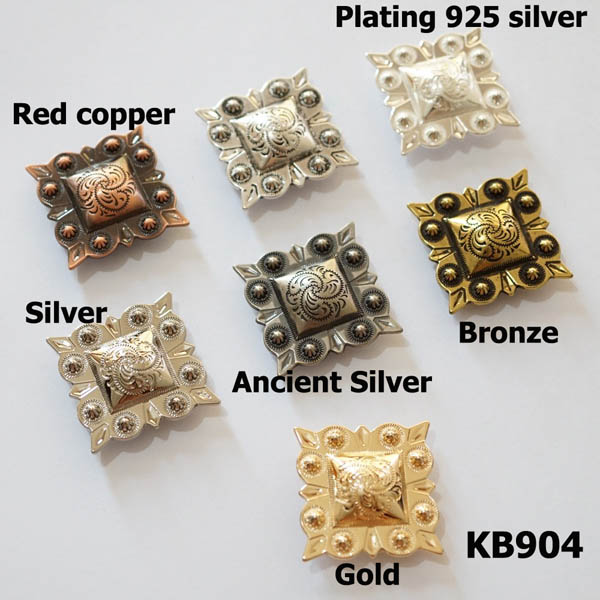 KB904 Square Conchos 32mm 1pc/bag