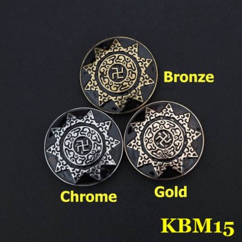 KBM15 Alloy Swastike Cross Conchos 30mm 1pc/bag