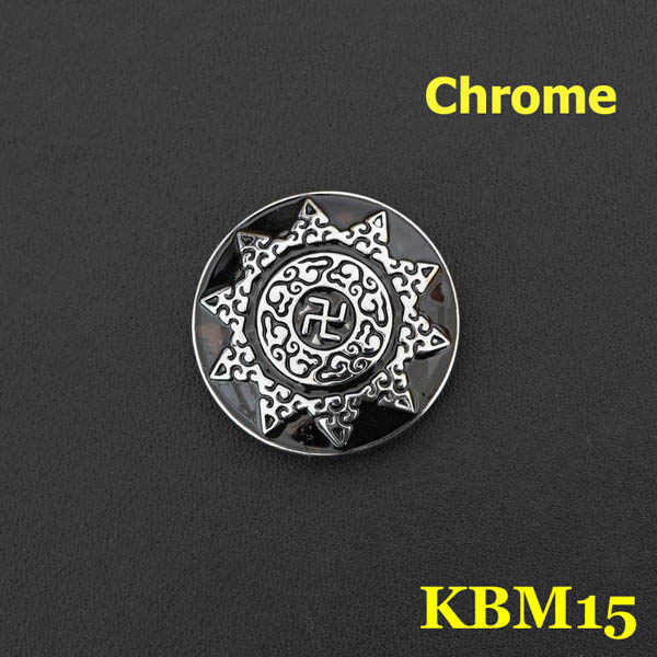 KBM15 Alloy Swastike Cross Conchos 30mm 1pc/bag