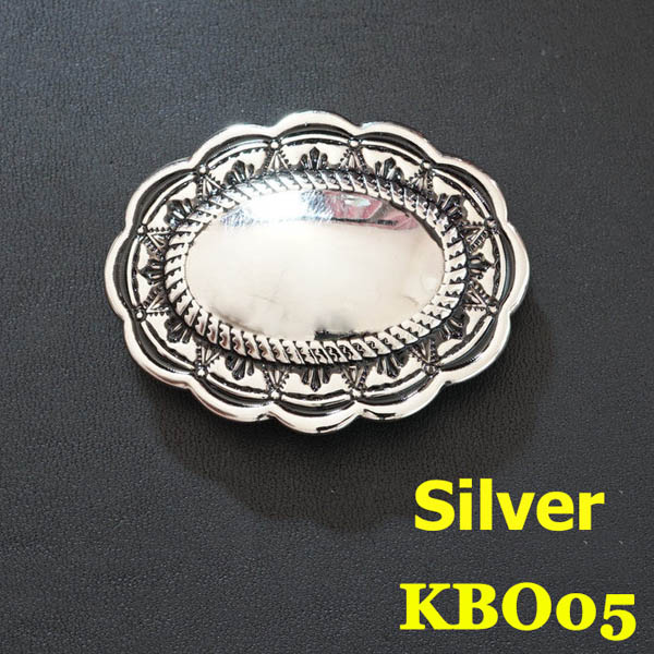 KBO05 Vintage Carved Flower Oval Conchos 51.5x40mm 1pc/bag