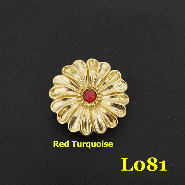 L081 Conchos Turquoise Wholesale 30mm 1pc/bag