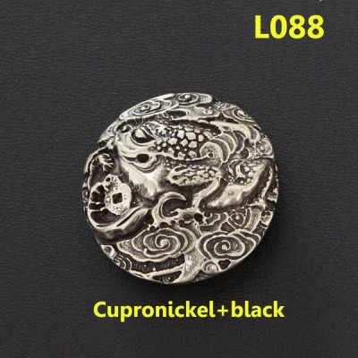 L088 Brass Conchos Rivet Back  33mm 1pc/bag