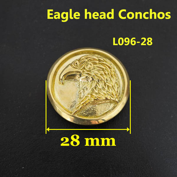 L096-28 Eagle Head Badge Conchos 28mm 1pc/bag