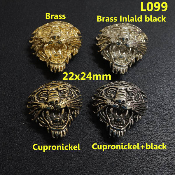 L099 Brass Conchos Custom 22x24mm 1pc/bag