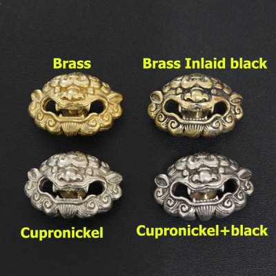 L109 Brass Leather Concho Belt 27x21mm 1pc/bag