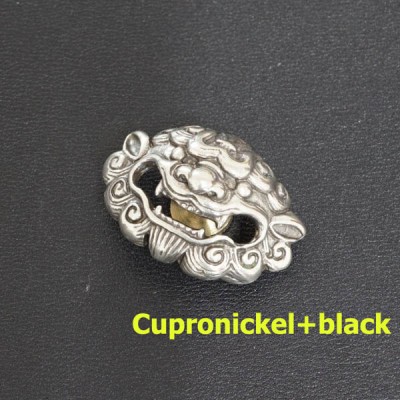 L109 Brass Leather Concho Belt 27x21mm 1pc/bag