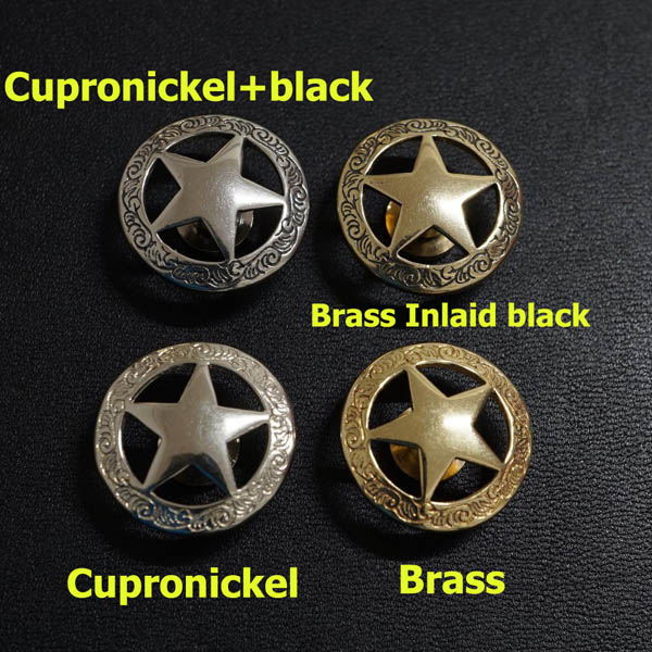 RM18 Brass Cheap Western Conchos 20mm 1pc/bag