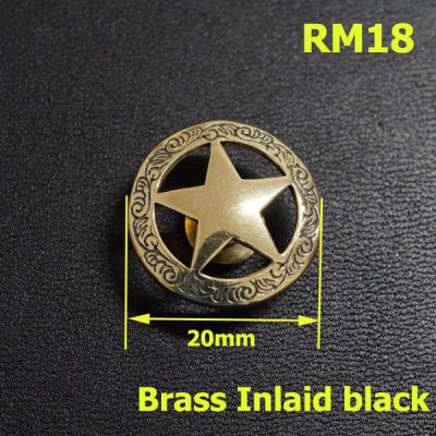 RM18 Brass Cheap Western Conchos 20mm 1pc/bag