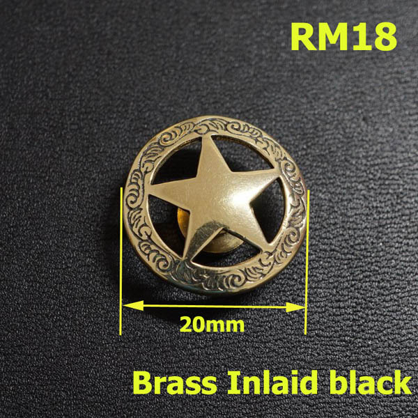 RM18 Brass Cheap Western Conchos 20mm 1pc/bag