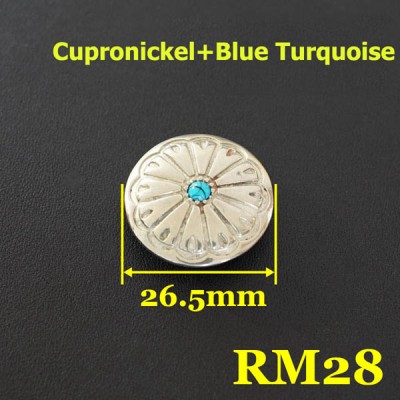 RM28 Pure Copper Flower Conchos 26.5mm 1pc/bag