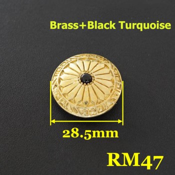 RM47 Indian Style Turquoise Conchos 28.5mm 1pc/bag