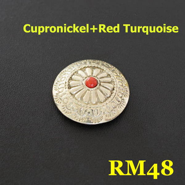 RM48 Brass Turquoise Conchos 28mm 1pc/bag