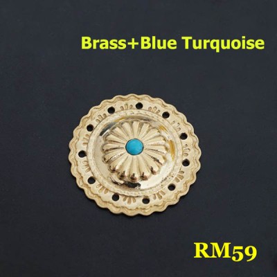 RM59 Metal Brass Conchos 34mm 1pc/bag
