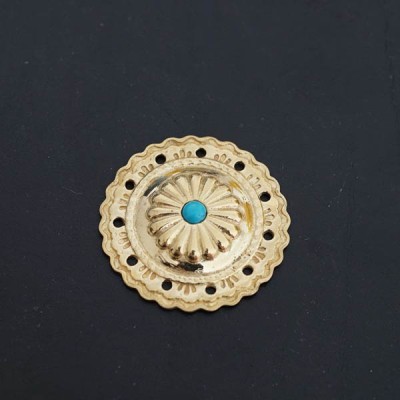 RM59 Metal Brass Conchos 34mm 1pc/bag