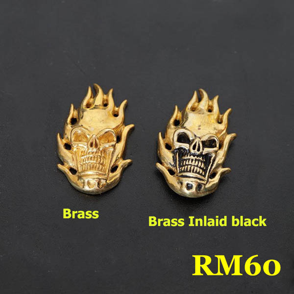 RM60 Brass Conchos With Screw 19x30mm 1pc/bag