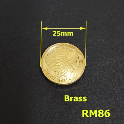 RM86 25mm Indian Chiefs Conchos 25mm 1pc/bag