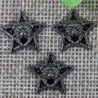 G048 Pentagram Leopard Head Rivet 17mm 100pcs/bag