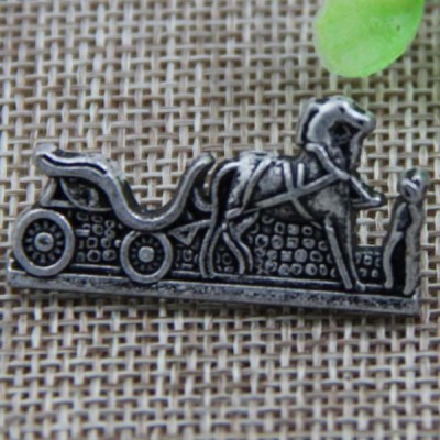 G086 Horse Drawn Cart Sew Spikes 35x18mm 100pcs/bag