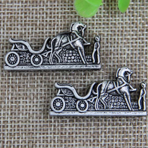 G086 Horse Drawn Cart Sew Spikes 35x18mm 100pcs/bag