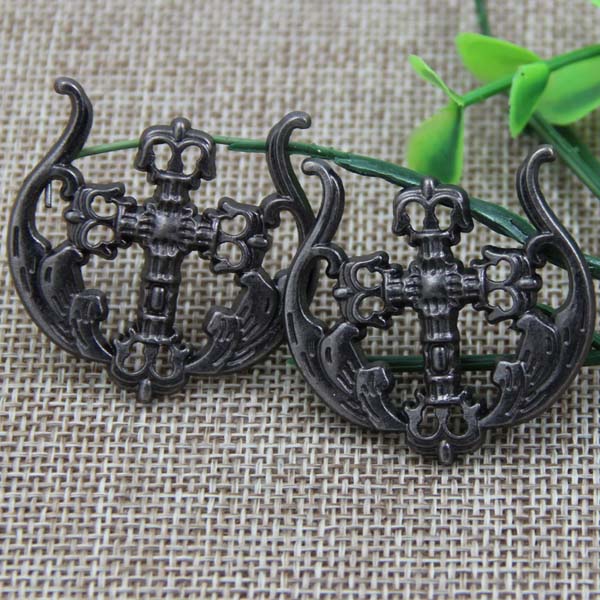 G089 Boat Hook Cross Sew Spikes 37mm 100pcs/bag