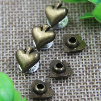 G105 Poker Peach Heart Customized Denim Rivets 10mm 1000pcs/bag