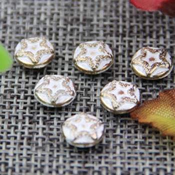 G106 Convex Pentagram Customized Denim Buttons 8mm 1000pcs/bag