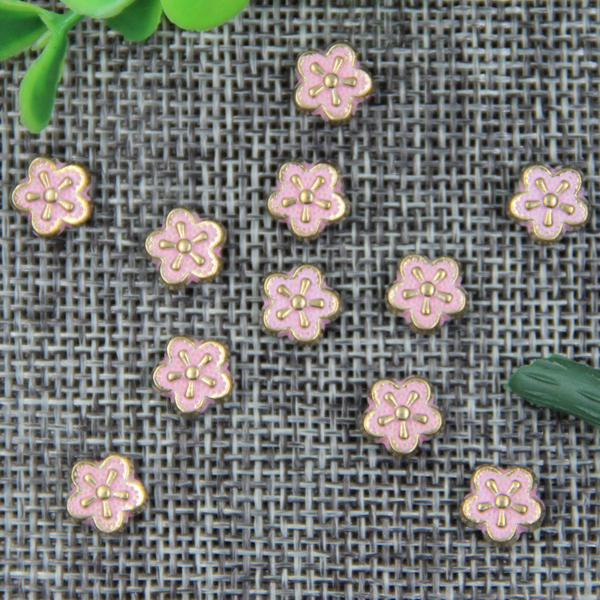 G119  Plum Blossom Decorative Denim Jean Rivet Buttons 8mm 1000pcs/bag