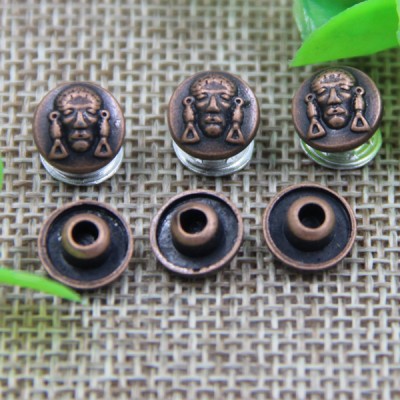 G123 The Elderly Head Decorative Denim Rivet Buttons 9mm 1000pcs/bag