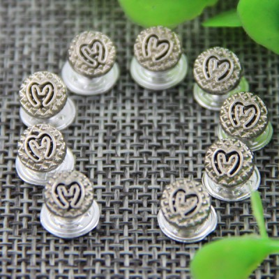 G126 Round Alloy Colors Decorative Denim Buttons 7mm 1000pcs/bag