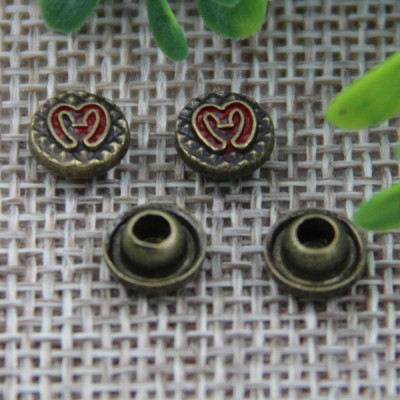 G126 Round Alloy Colors Decorative Denim Buttons 7mm 1000pcs/bag
