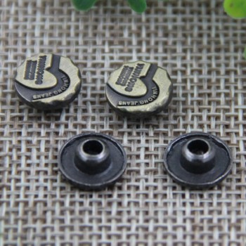 G127 Alloy Irregular Garment Denim Rivet Buttons 10mm 1000pcs/bag