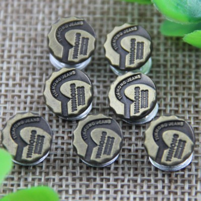 G127 Alloy Irregular Garment Denim Rivet Buttons 10mm 1000pcs/bag