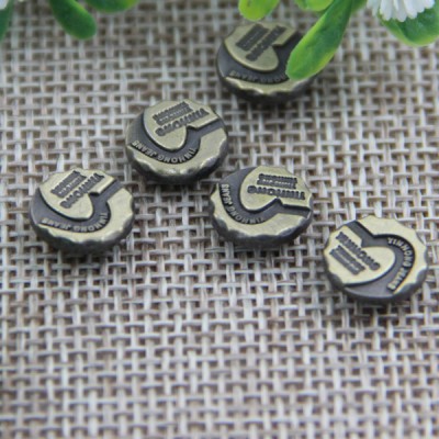 G127 Alloy Irregular Garment Denim Rivet Buttons 10mm 1000pcs/bag