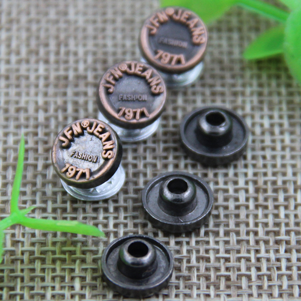 G138 Metal Customized Demin Buttons 9mm 1000pcs/bag