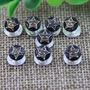 G144 Pentagram Customized Demin Jean Button Rivets 7mm 1000pcs/bag