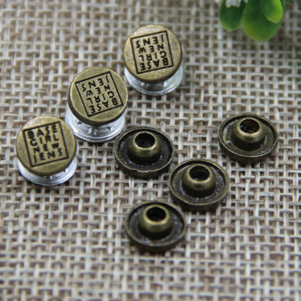 G158 Alloy China Demin Jeans Buttons 8mm 1000pcs/bag
