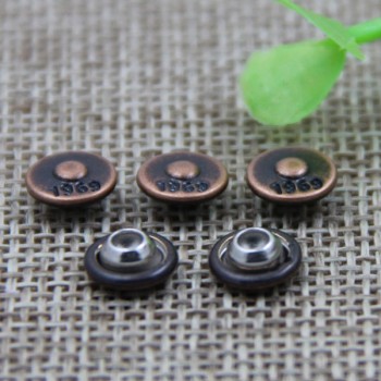 G163 1969 Concave Custom Logo Rivet Buttons 8mm 1000pcs/bag
