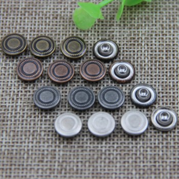 G165 Double Circle Custom Logo Rivets 9.5mm 1000pcs/bag