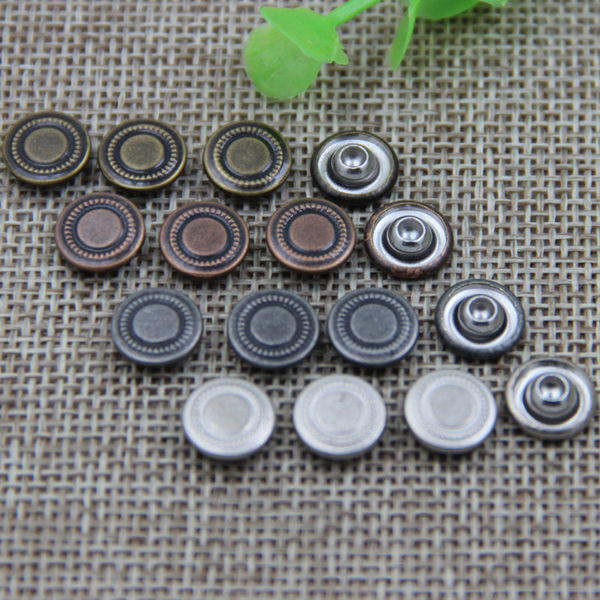 G165 Double Circle Custom Logo Rivets 9.5mm 1000pcs/bag