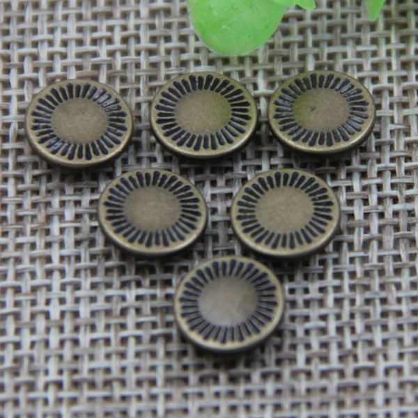 G166 Brass Custom Logo Buttons 9.5mm 1000pcs/bag
