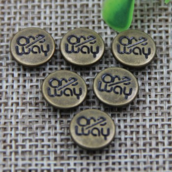G167 Brass Logo Design Rivet Buttons 9.5mm 1000pcs/bag