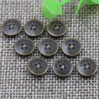 G169 Brass Logo Design Button Rivets 9.5mm 1000pcs/bag