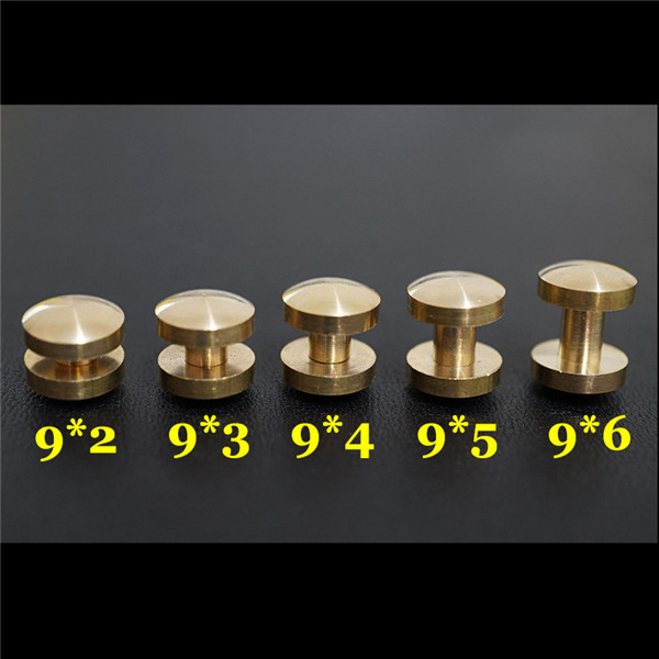 FD0942 Dome Head Chicago Screw Posts 9x4x2mm 100pcs/Bag