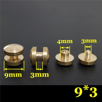 FD0943 Dome Head Chicago Screw Posts 9x4x3mm 100pcs/Bag