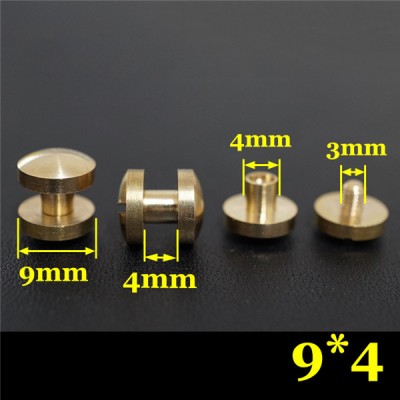 FD0944 Dome Head Chicago Screw Posts 9x4x4mm 100pcs/Bag